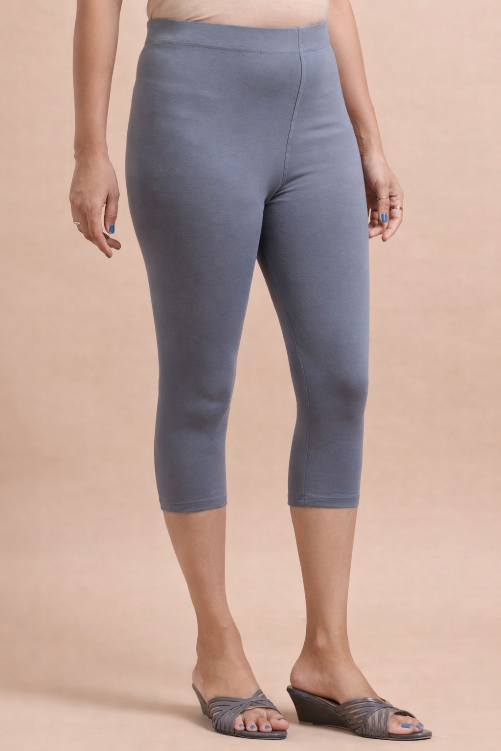 3/4 Capri Leggings – Grey