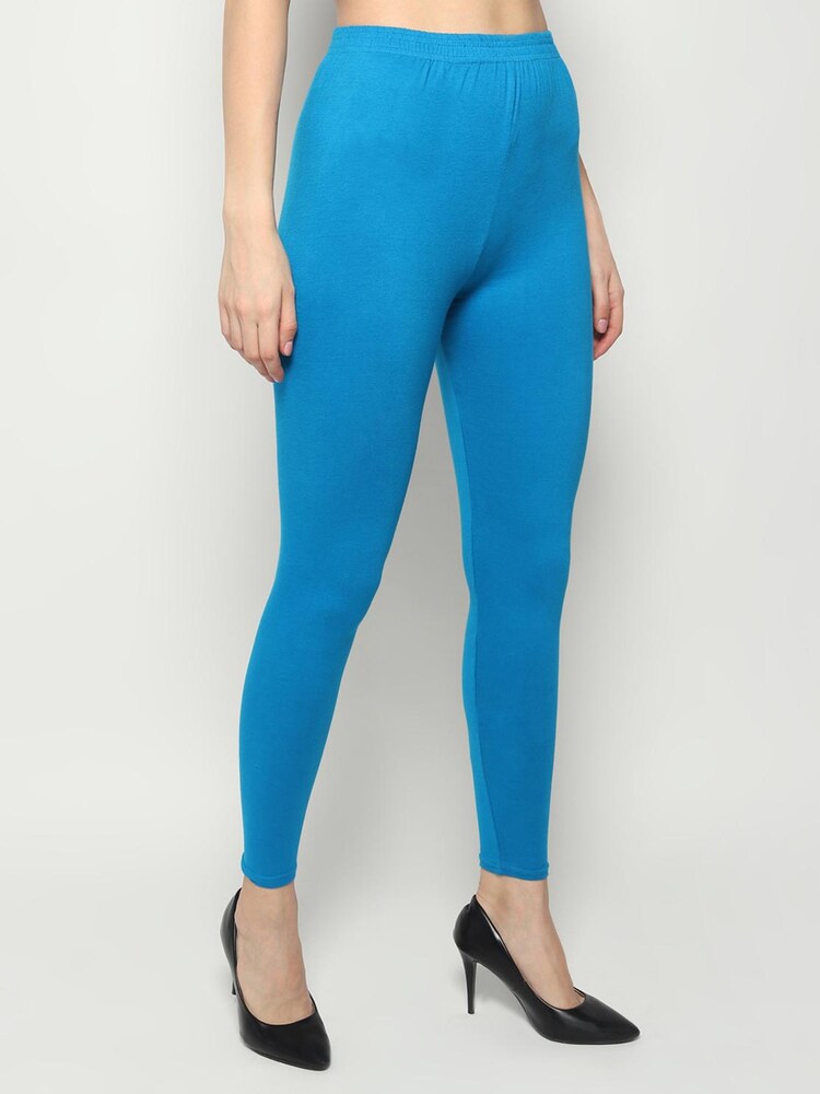 Skyblue Ankle Fit Leggings for Women