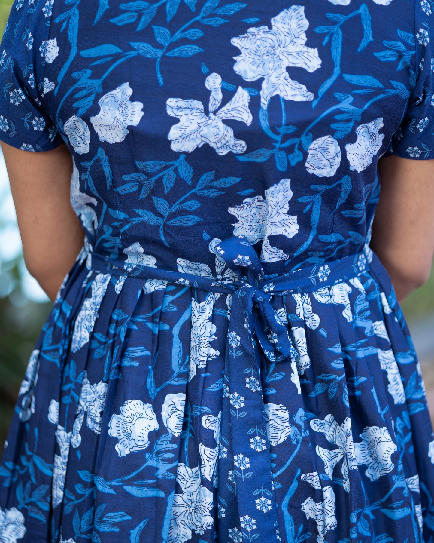 Feeding Women's Maxi Nighty – Full-Length Nightwear-Navy Blue