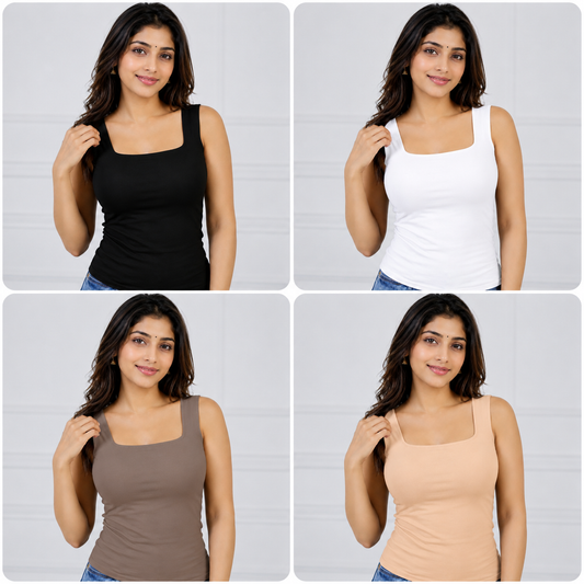 Padded Tank Top-Pack of 4-.....