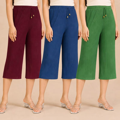 Calf Length Palazzo Pack of 3