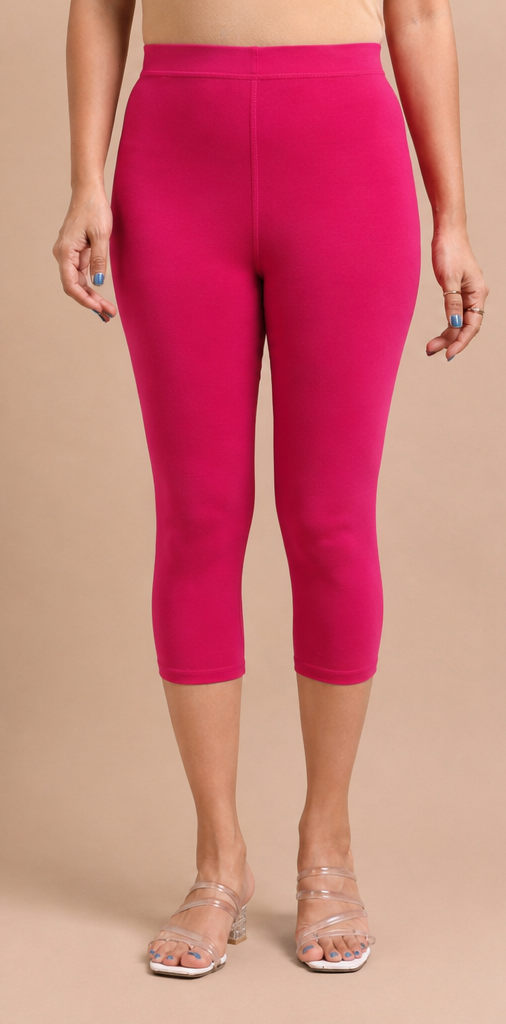 3/4 Capri Leggings – pink