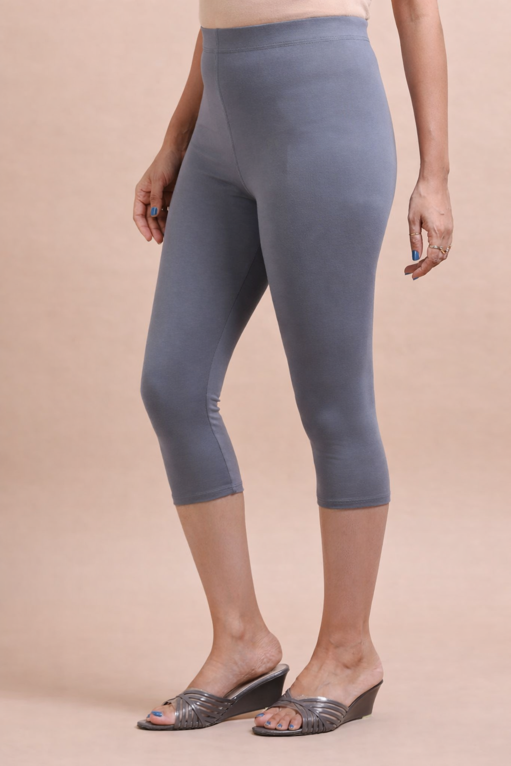 3/4 Capri Leggings – Grey