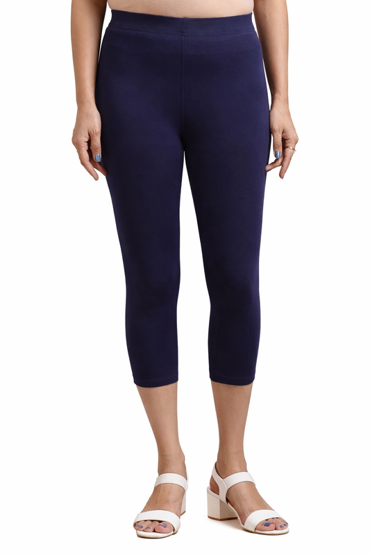 3/4 Capri Leggings – Navy Blue